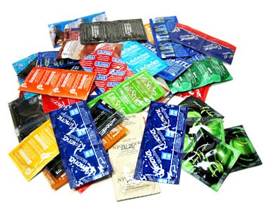 individually-wrapped sterile condom