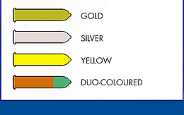 duo color condom means at least 2 colors on the condom