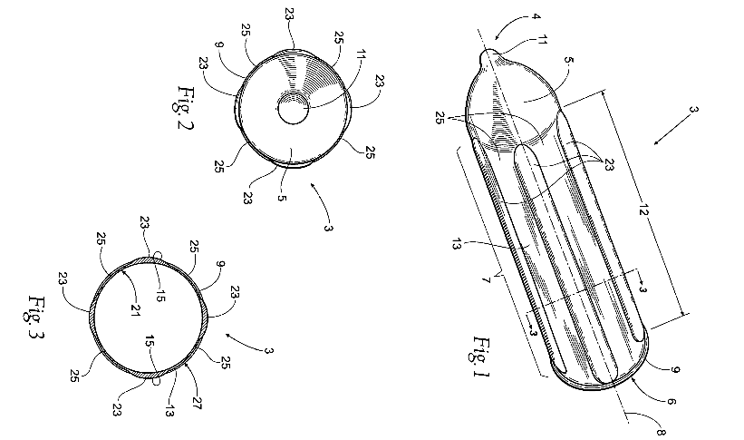 New patent penile girth enhancing condom