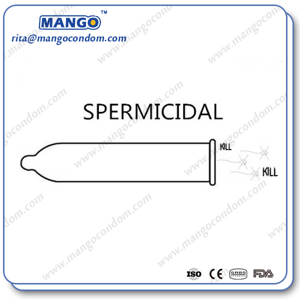 What features for spermicidal N-9 latex condoms?