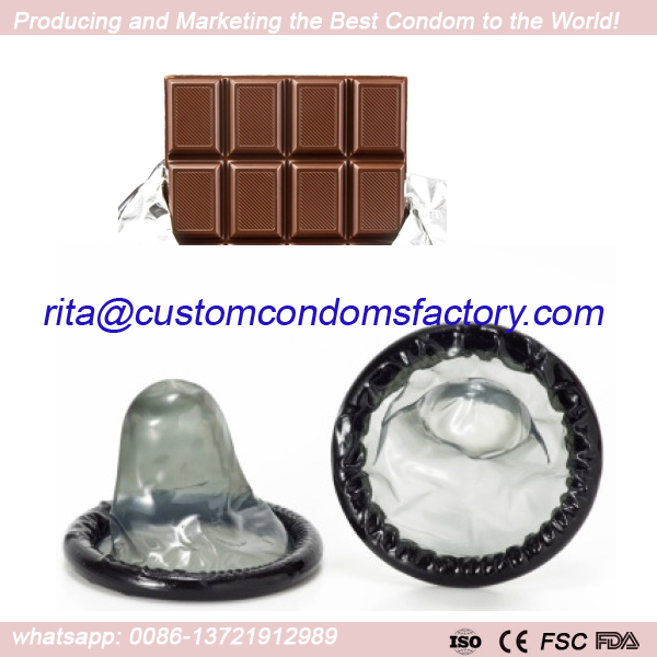 chocolate flavored condoms,black condoms,chocolate black condom
