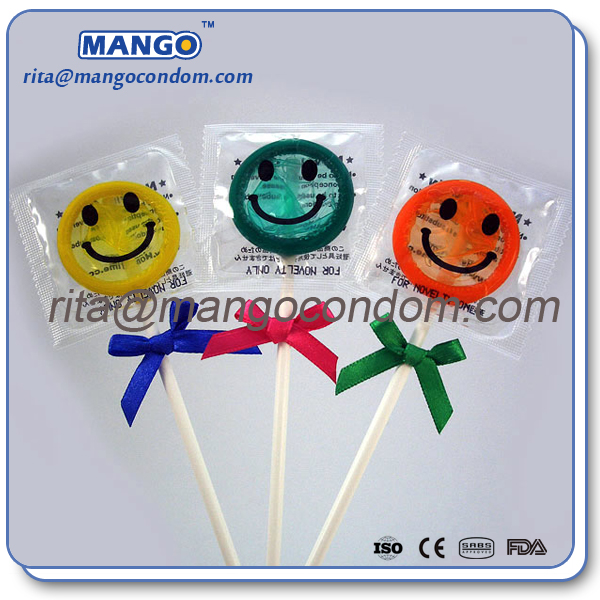 lollipop condom, gift condom,promotional condom