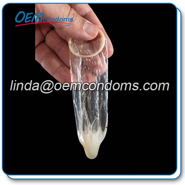 Extra lubricated condom manufacture with more lubrication.