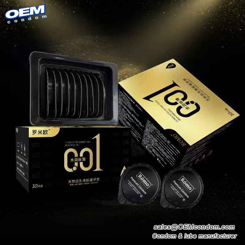 New condom packing with customized buttercup condom