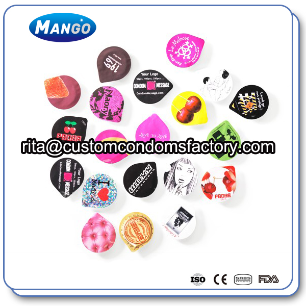 New condom packing with customized buttercup condom