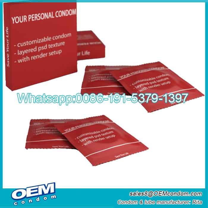 OEM custom personal private label condoms for men factory