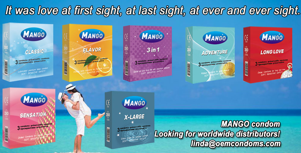 MANGO brand condom, brand condom manufacturer, custom brand condom factory