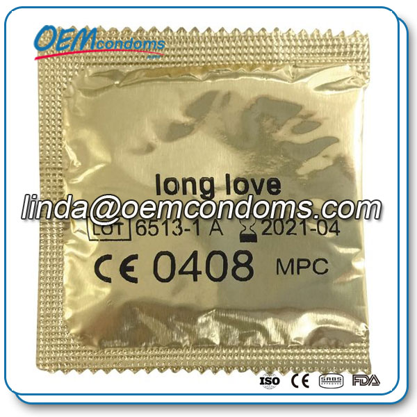 Delay condom for extra long-lasting lovemaking