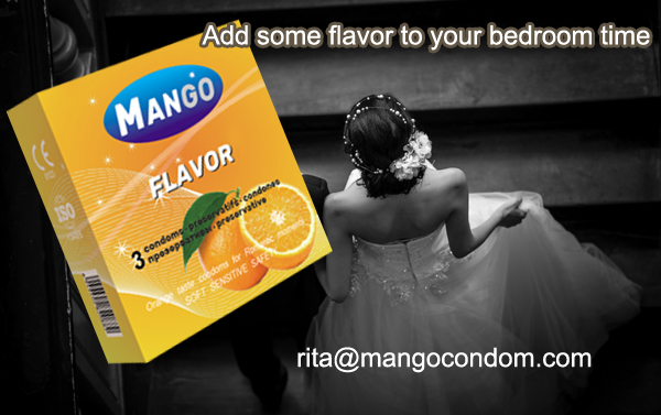 Taste flavored condoms