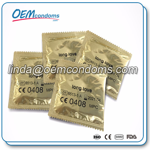Delay performax condom with dots and ribs