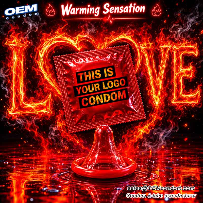 Warming condom or fire condom make your love with fantasy