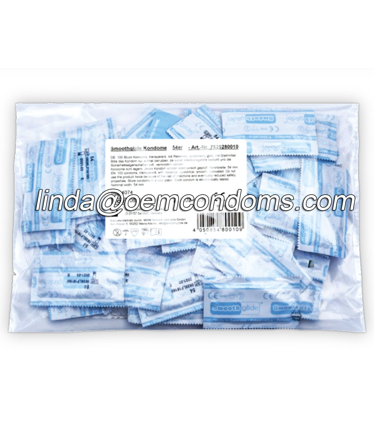 Bulk pack condom