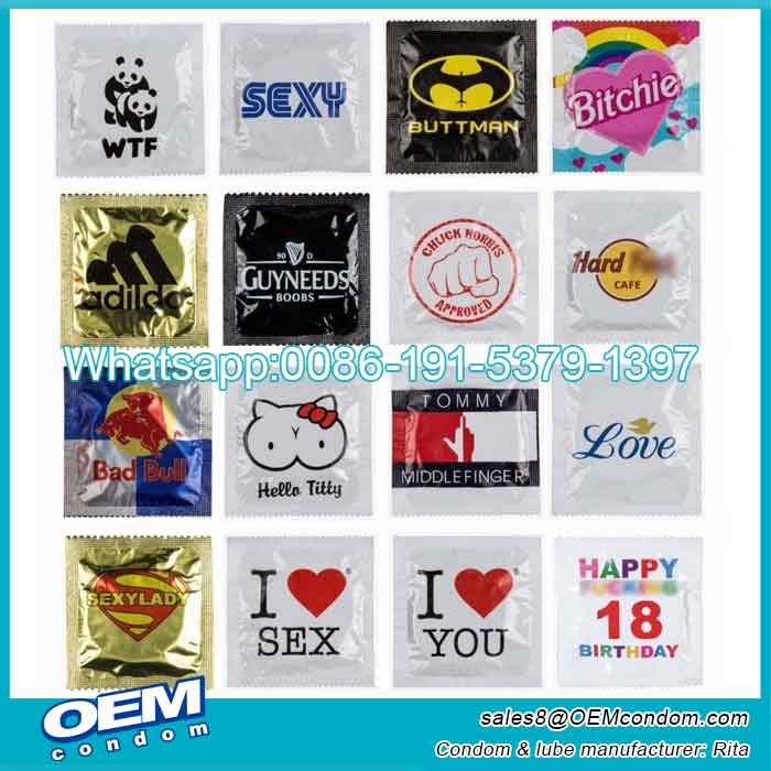 Custom oem approved private Label dotted condom with logo