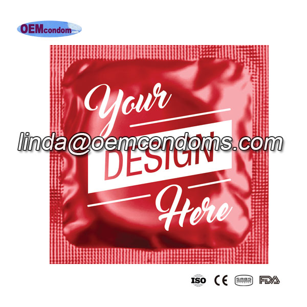 Special printed design condom