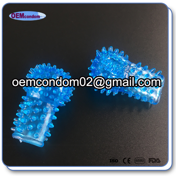 crystal spike finger sleeve finger stimulator condom
