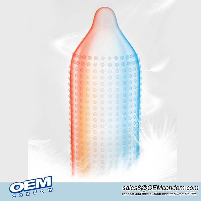 fire and ice condom,warming and cooling condom,stimulating condom
