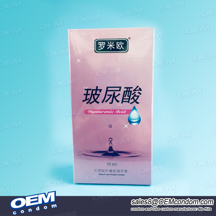 hyaluronic acid lubricated condom