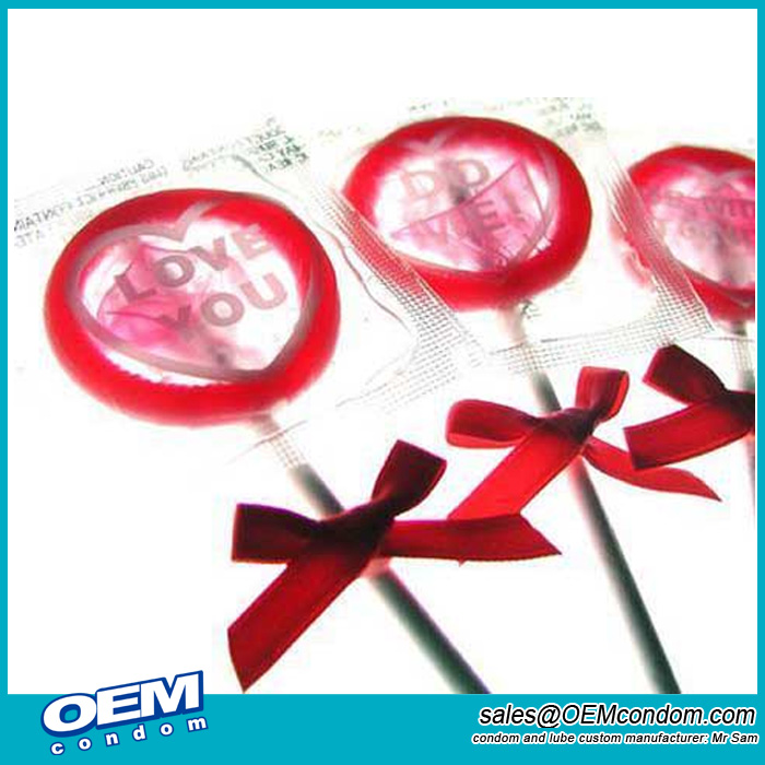 Customize your own brand lollipop condoms manufacturer