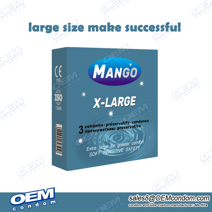 Large size condom customized factory