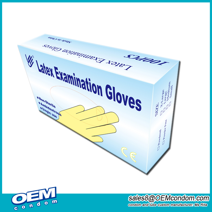 medical latex examination gloves
