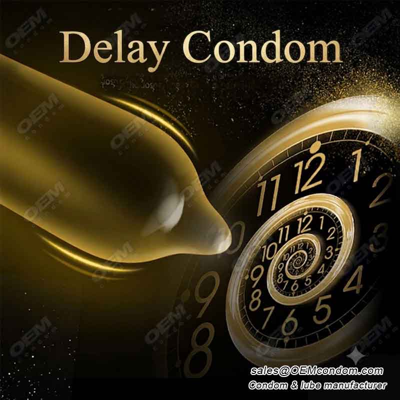 How much time do delay condoms increase?