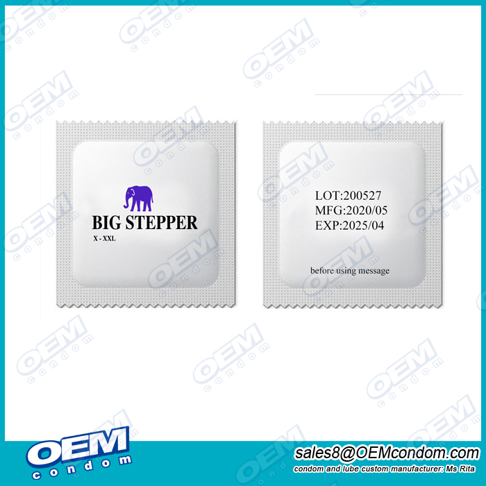 Designed condoms with pictures or private label logo