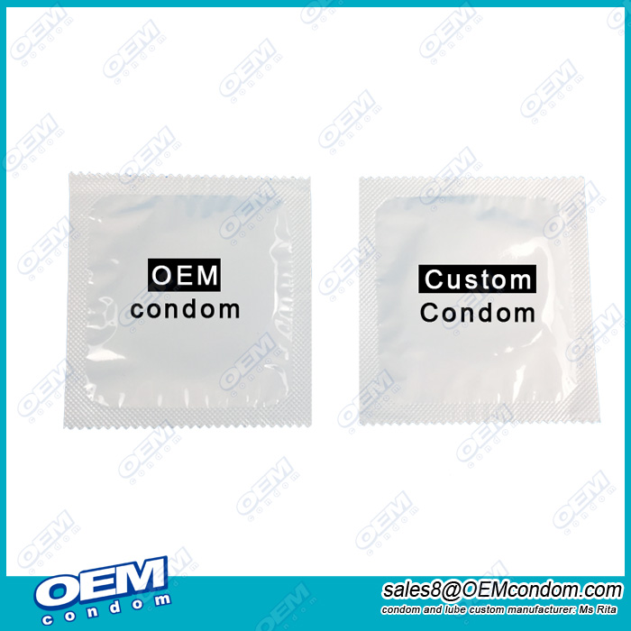 custom logo condom in your own label printing