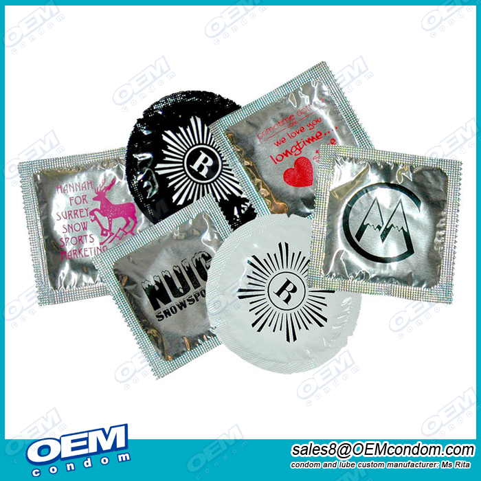 Custom printed condoms design your logo