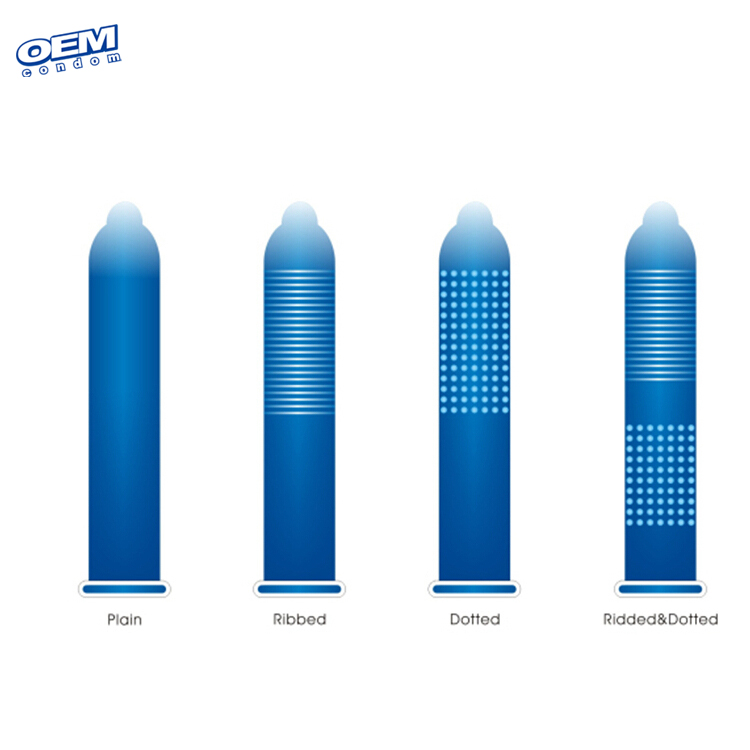 Custom types of condoms with OEM logo