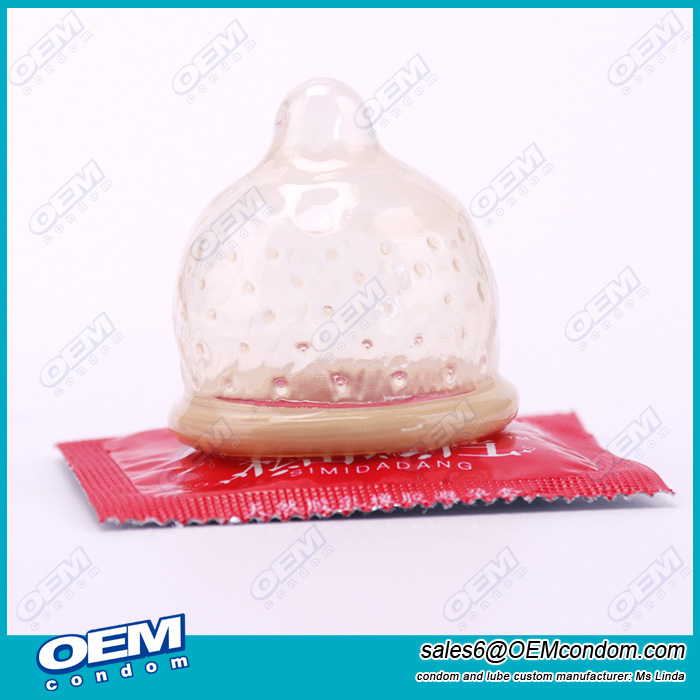 OEM studded condom, customize dotted condom, private label dotted condom