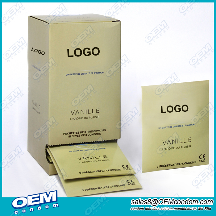 Small pack easy take custom logo condom