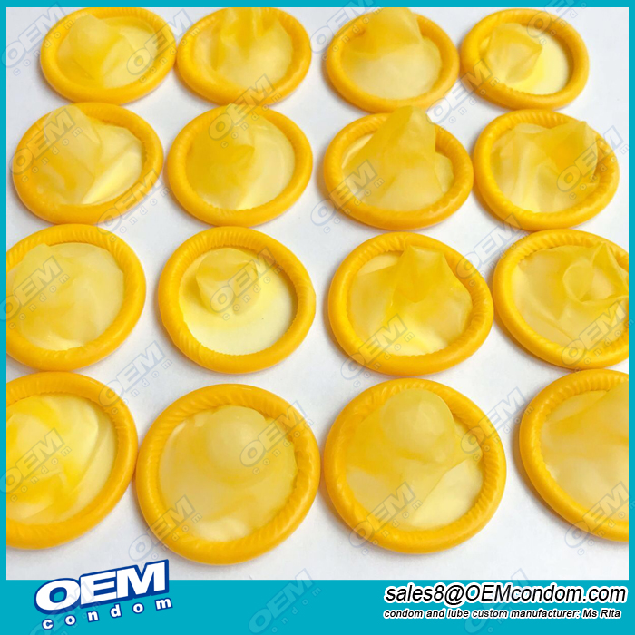 yellow color condom/kondon/preservatif/condones