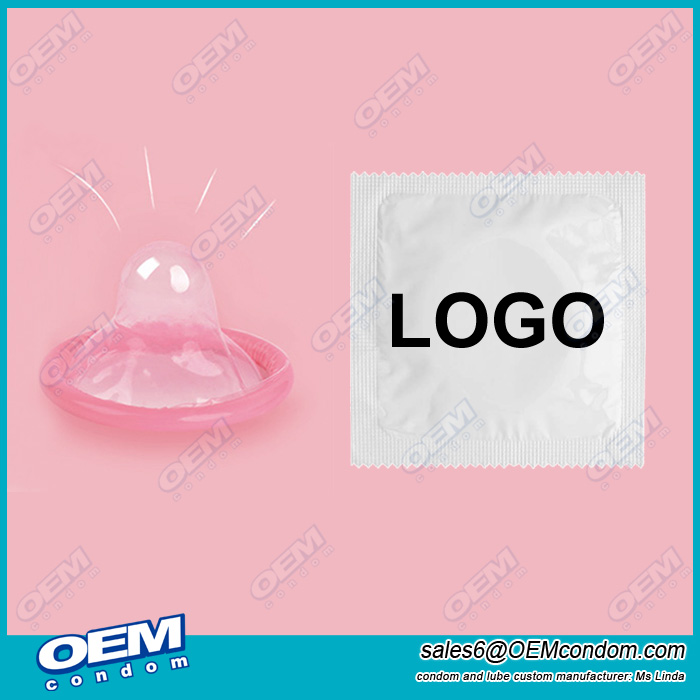 Custom logo condom, Pink condom manufacturer