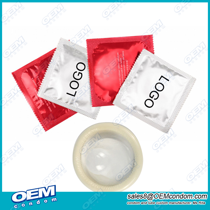 Custom Natural Latex Condom with Personalized Logo