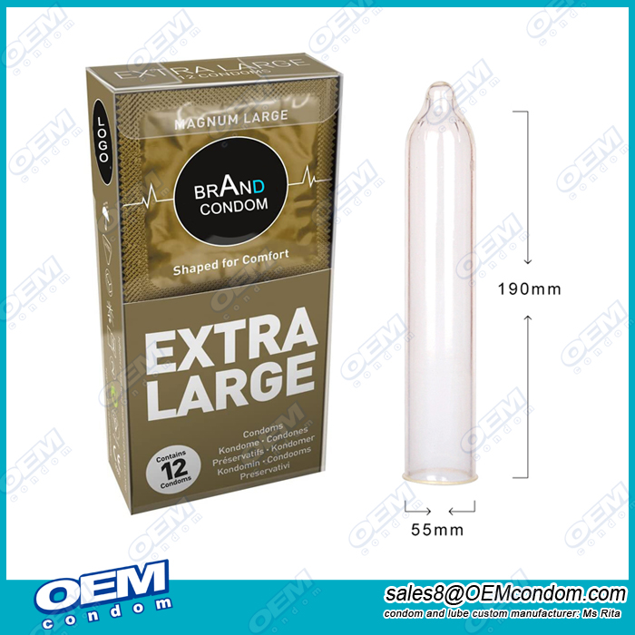 custom brand large condom,XXL large condom,extra large condom,magnum condom