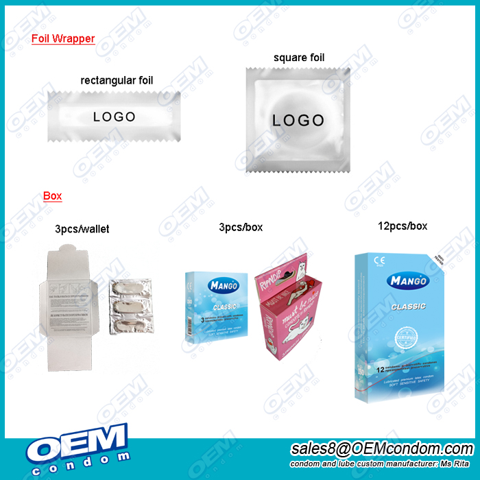 Custom Condom Manufacturer Produce Condom Package With Private Label Logo