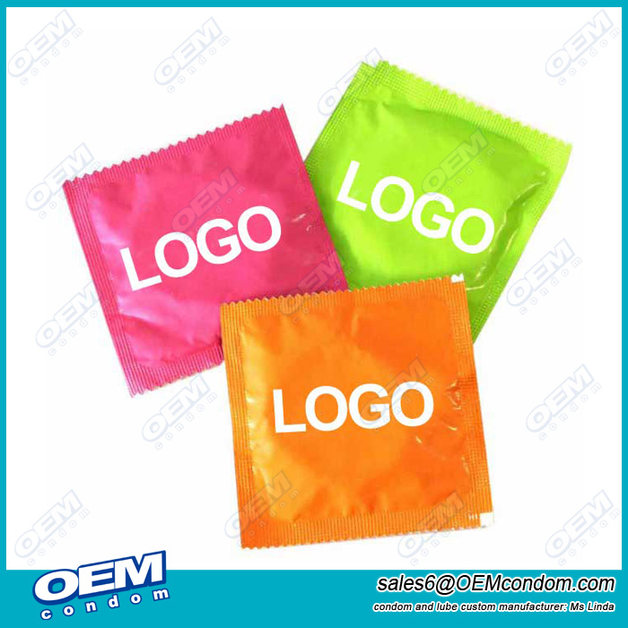 Custom condom wrapper in bulk