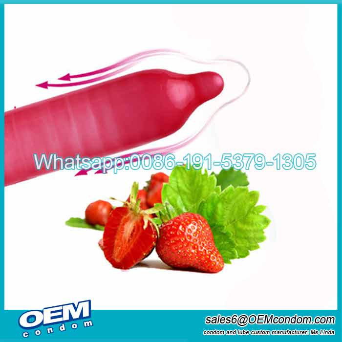 Flavored condom manufacturer, custom private label flavored condom producer