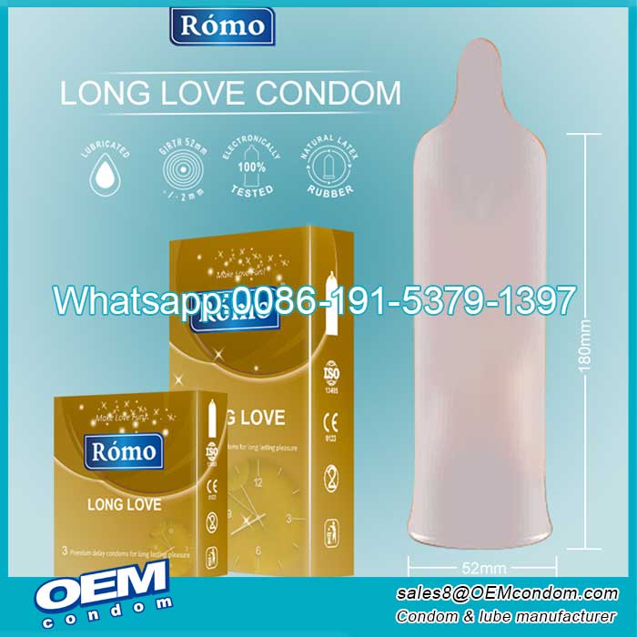 Custom long lasting condom price