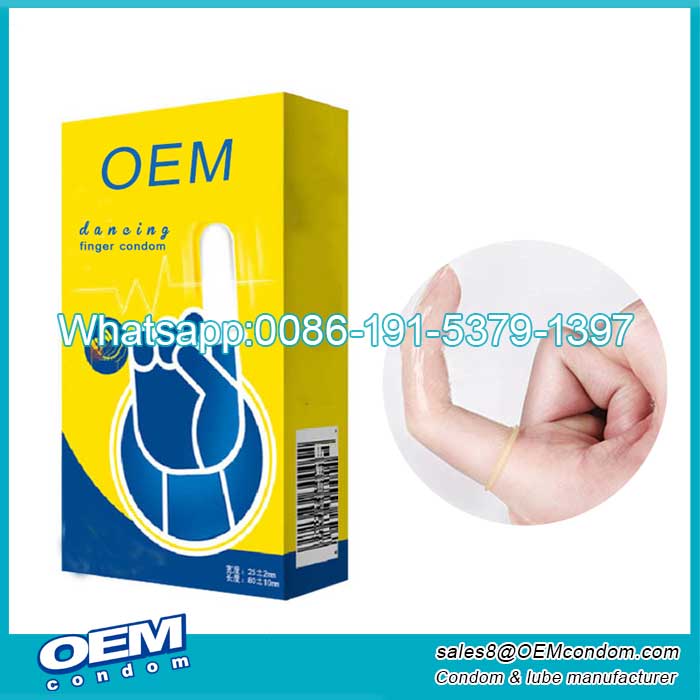 Thin finger condom for couple sex safety