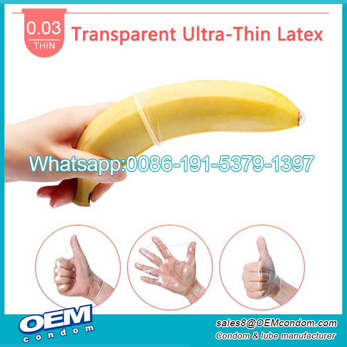 natural latex 0.03 transparent super thin oem condoms manufacturers