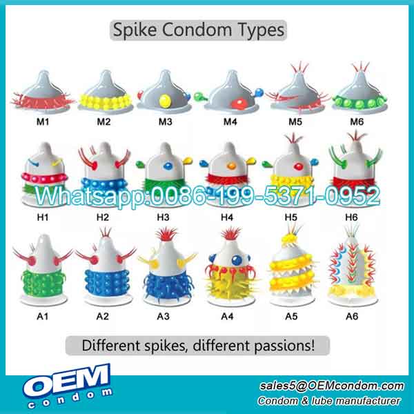 Custom alien condoms with thorns manufacturers