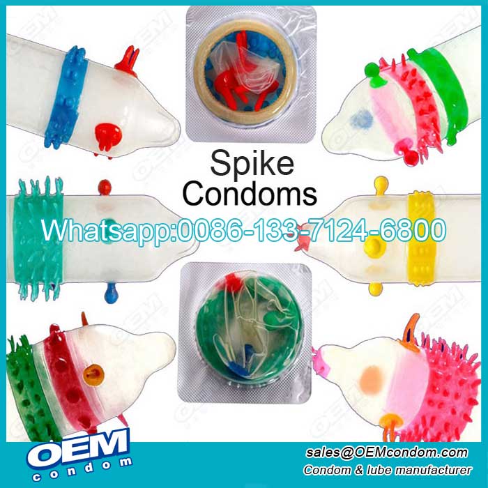 Custom condoms with spikes thorns company