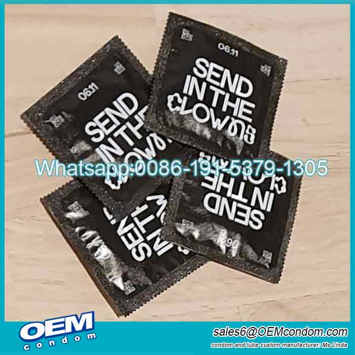 Customized condom with logo, OEM brand condom manufacturer