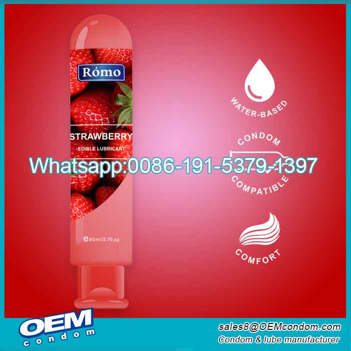 strawberry flavored lubricant,water based flavored lubricant,custom flavored lubricant