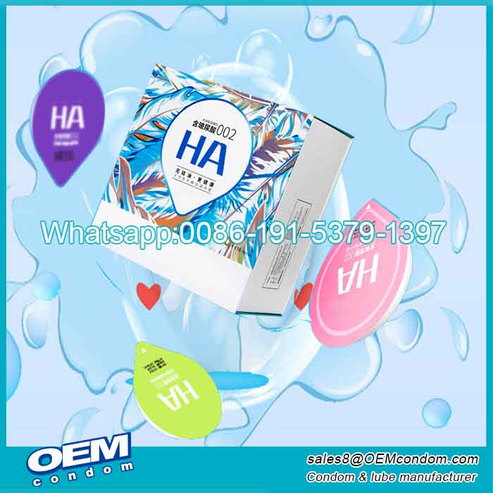 hyaluronic acid condoms,HA THIN condoms,water based lubricated condoms