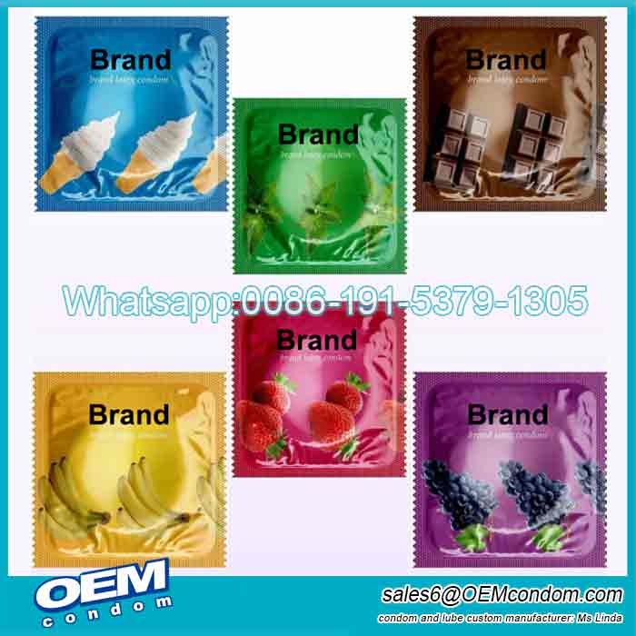 Customize condoms with your own logo and flavor