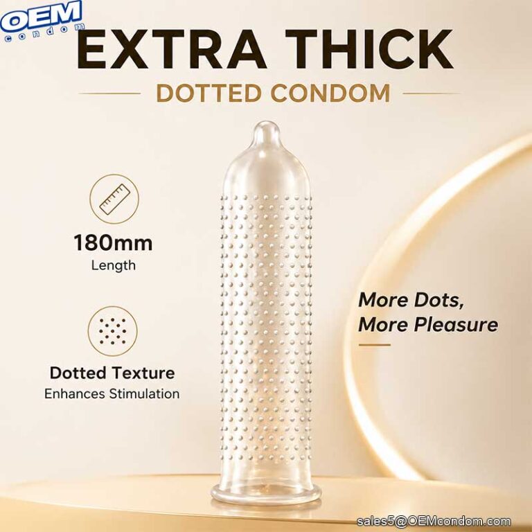 Thick dotted condom reusable