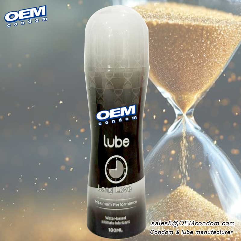 OEM logo water based delay lubricant gel for men