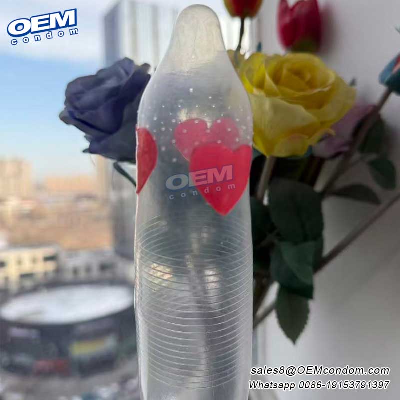 OEM Heart-Shaped Spike Condoms For Pleasure